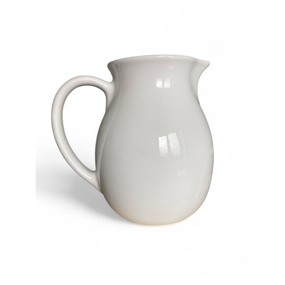 Fapor Ceramic Pitcher With Eggplant Design Made in Portugal Vase 8.5 Inches Tall - Picture 4 of 8